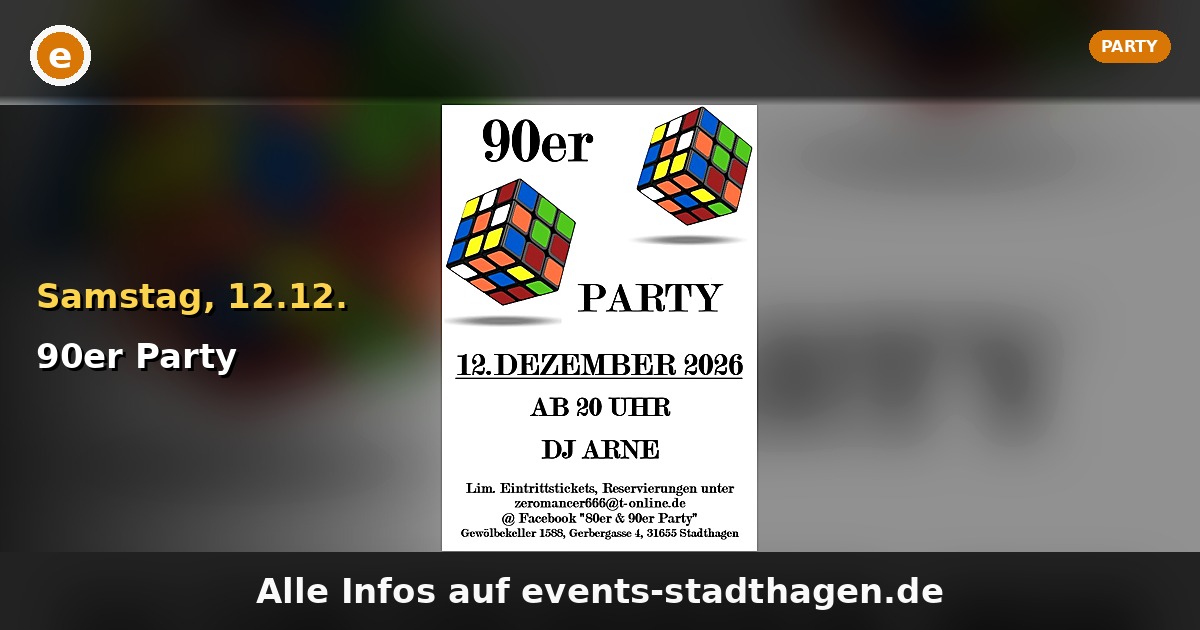 90er Party