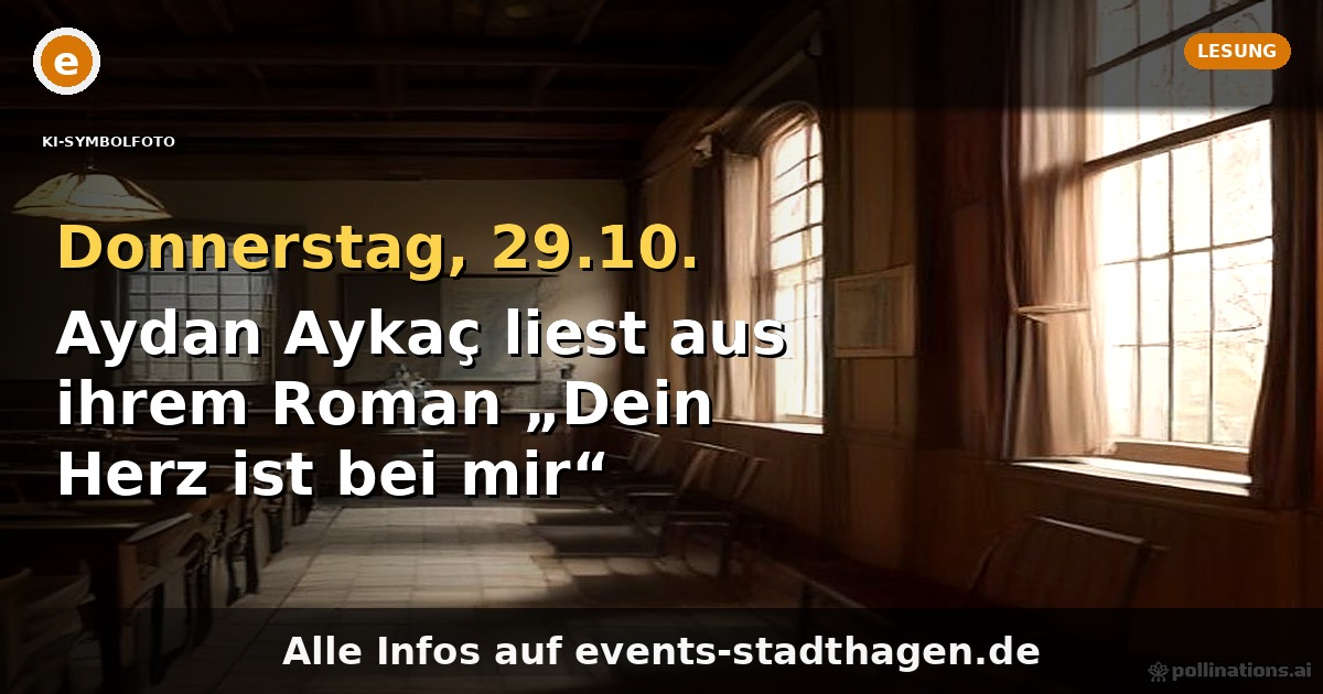 Aydan Aykaç liest aus ihrem Roman „Dein Herz ist bei mir“