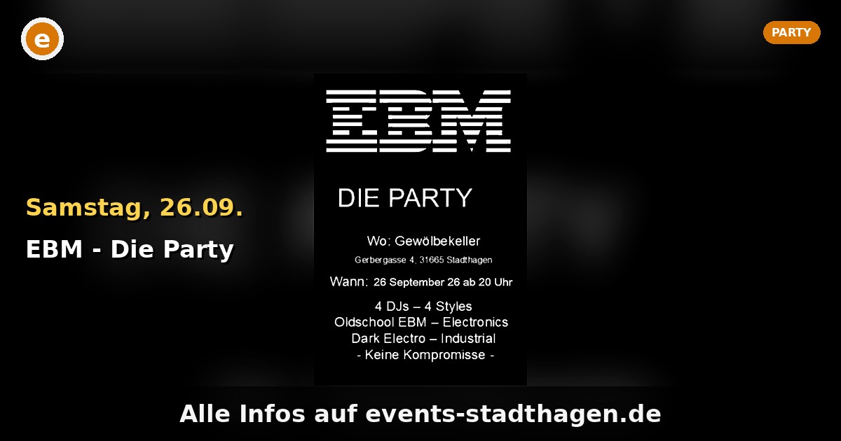 EBM - Die Party