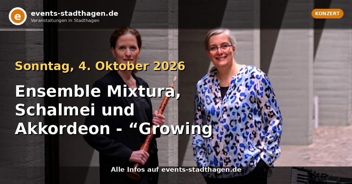 Ensemble Mixtura, Schalmei und Akkordeon - “Growing Flowers” – Renaissance als Dialog der Kulturen