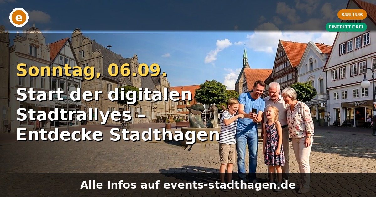 Digitale Stadtrallye auf dem Marktplatz in Stadthagen