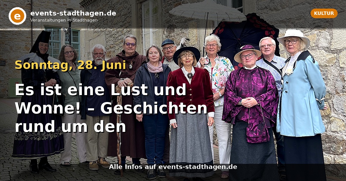 Es ist eine Lust und Wonne! – Geschichten rund um den Schlossgarten