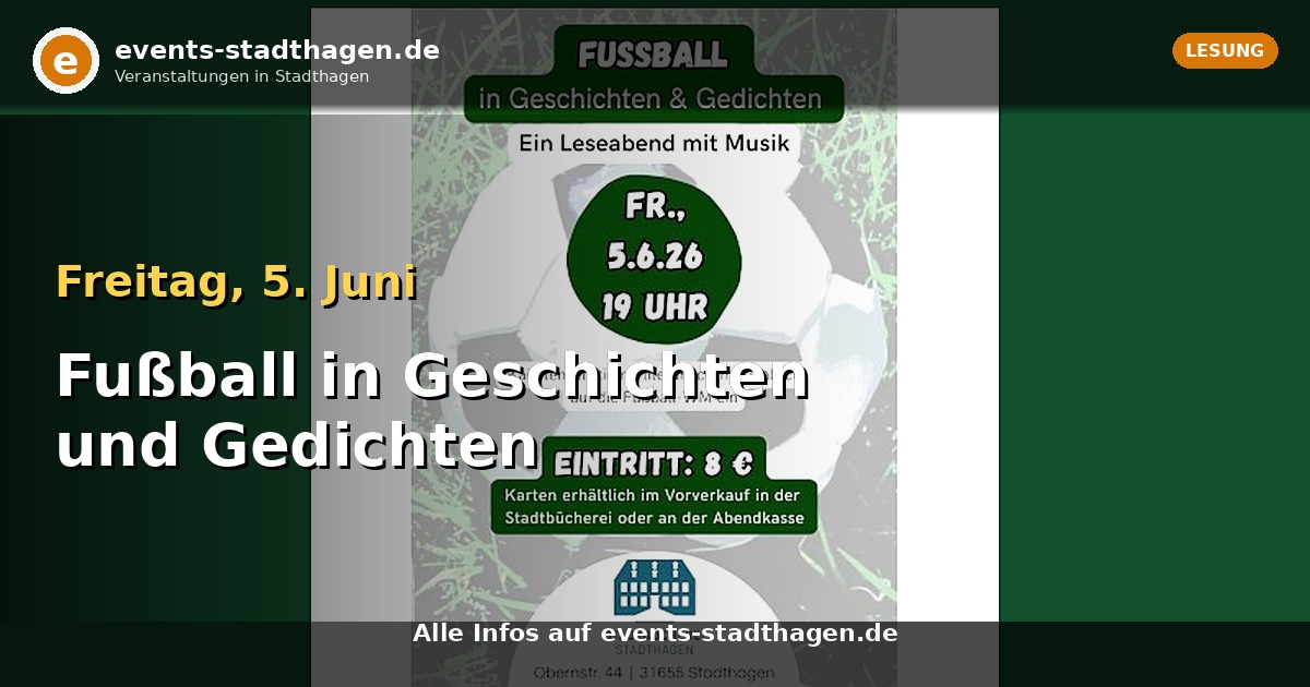 Fußball in Geschichten und Gedichten