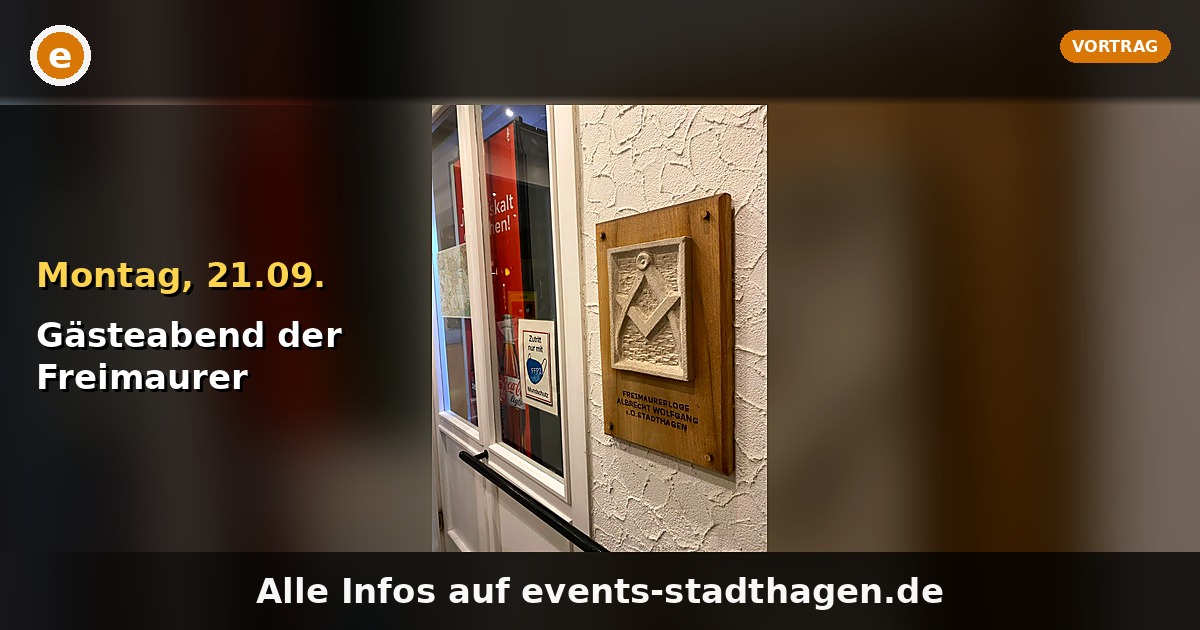 Gästeabend der Freimaurer