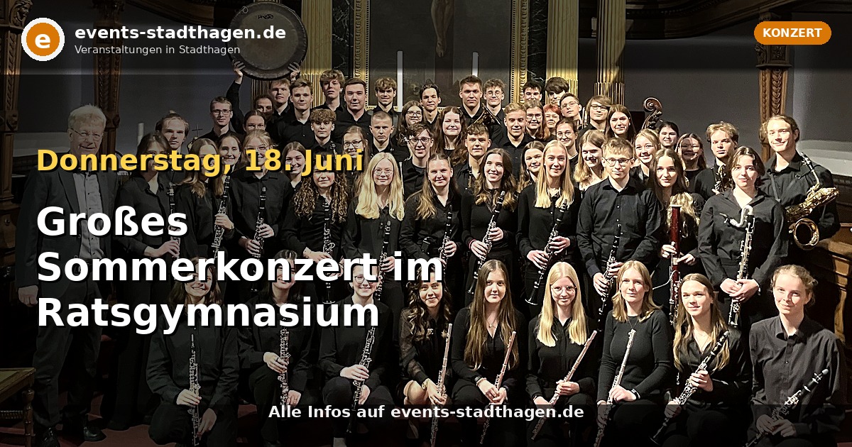 Großes Sommerkonzert im Ratsgymnasium