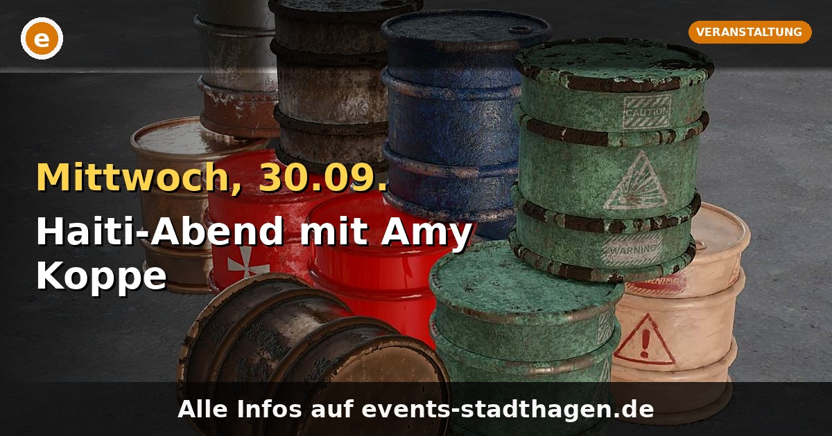 Haiti-Abend mit Amy Koppe