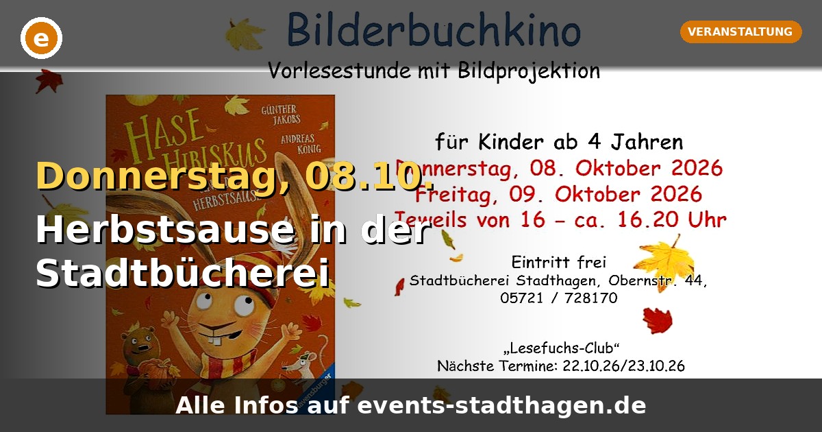 Herbstsause in der Stadtbücherei