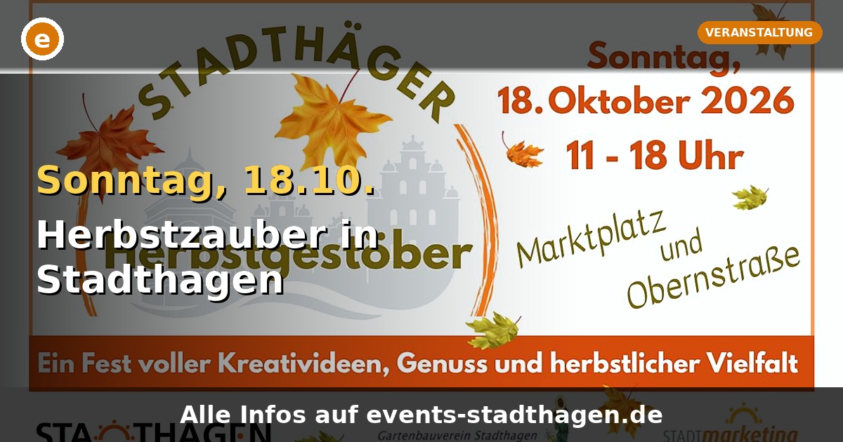 Herbstzauber in Stadthagen: Das Stadthäger Herbstgestöber