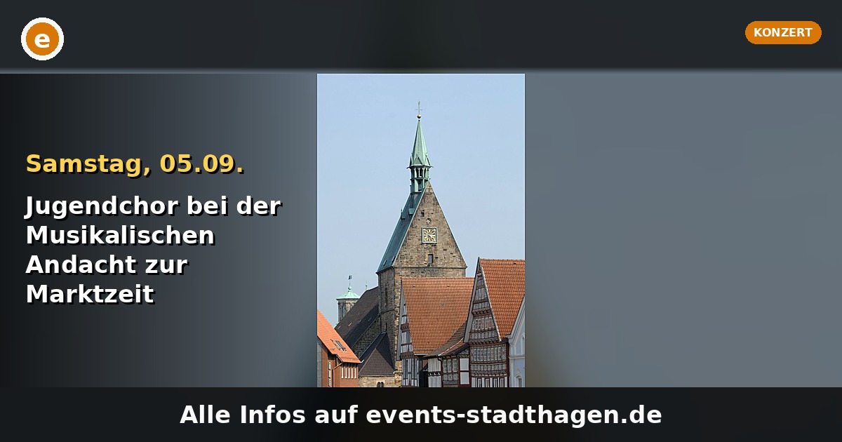 Jugendchor bei der Musikalischen Andacht zur Marktzeit
