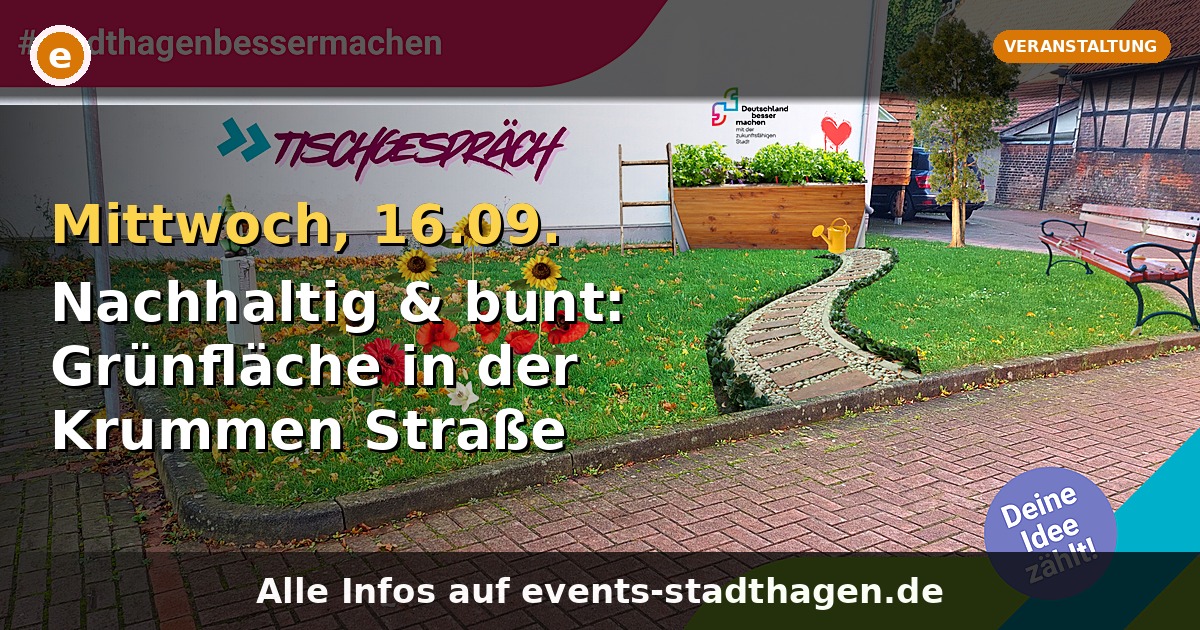 Nachhaltig & bunt: Grünfläche in der Krummen Straße