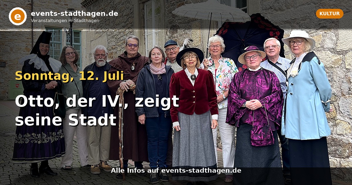 Otto, der IV., zeigt seine Stadt