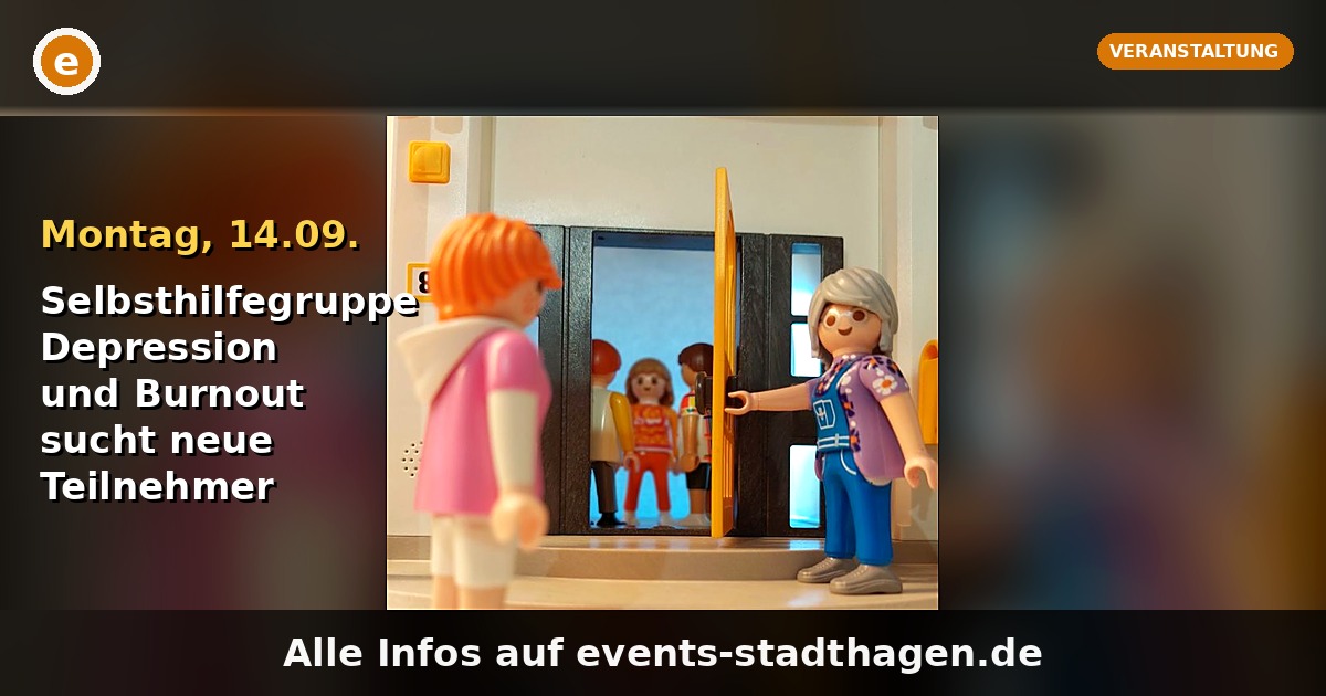 Selbsthilfegruppe Depression und Burnout sucht neue Teilnehmer