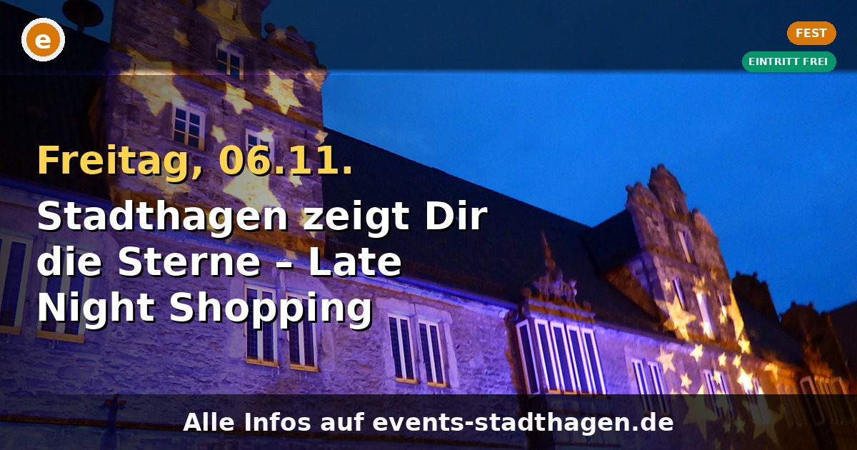 Stadthagen zeigt Dir die Sterne – Late Night Shopping