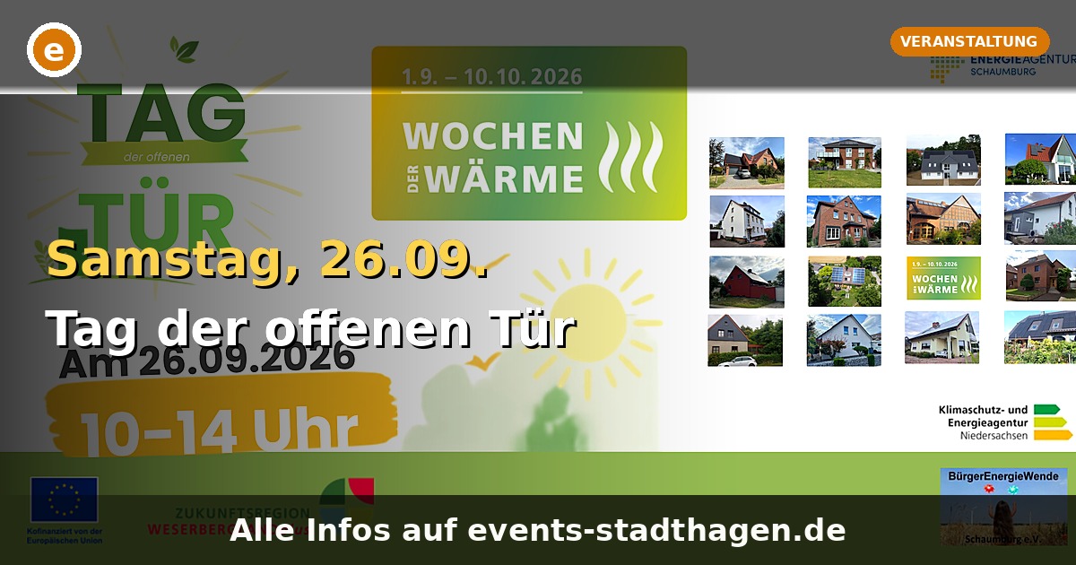 Tag der offenen Tür: Wärmepumpen in ganz Schaumburg erleben