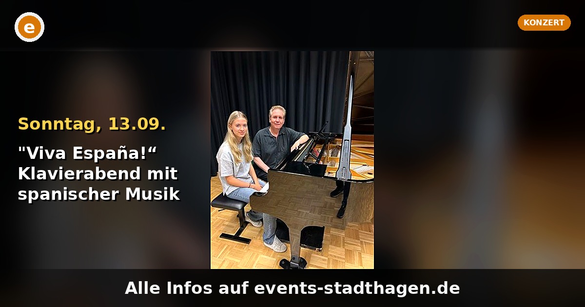 "Viva España!“  Klavierabend mit spanischer Musik