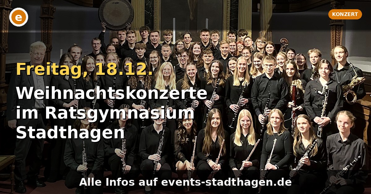 Weihnachtskonzerte im Ratsgymnasium Stadthagen