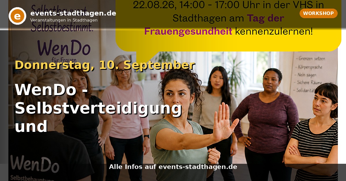 WenDo - Selbstverteidigung und Selbstverteidigung für erwachsene Frauen
